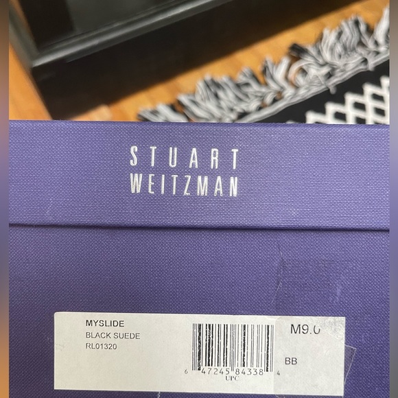 Stuart Weitzman Black Stilletto Slide Sandals - Picture 5 of 16